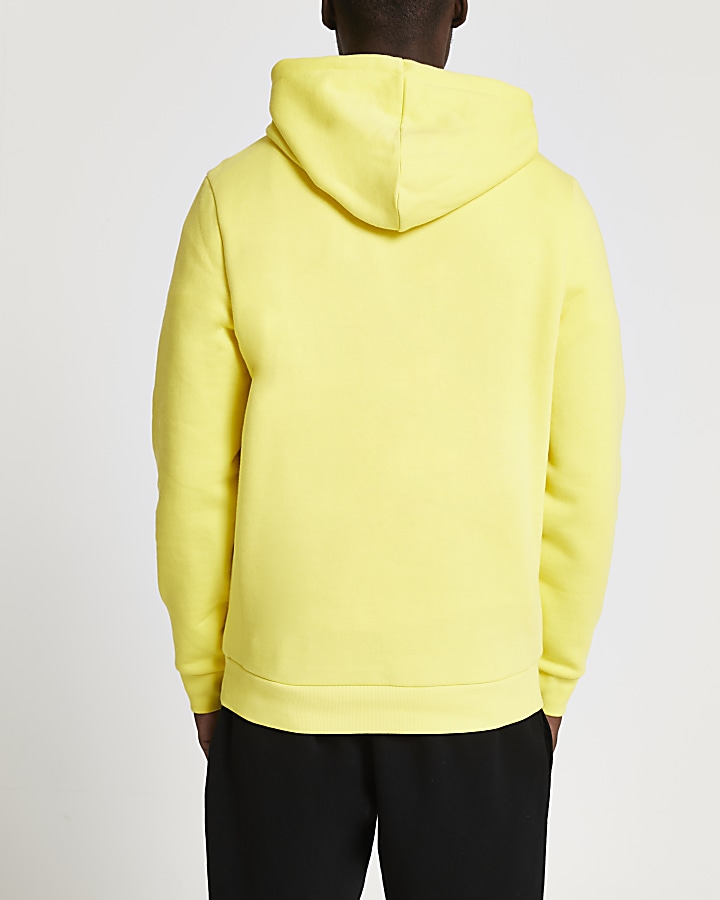 Yellow RI slim fit hoodie