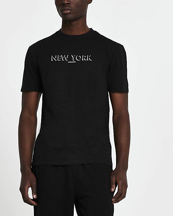 Black Maison Riviera Slim fit t-shirt
