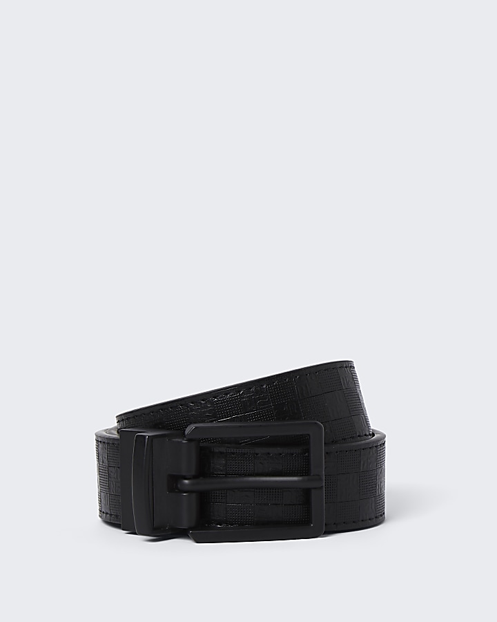 Dark grey reversible belt