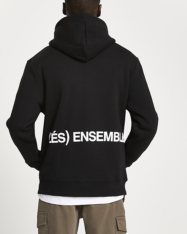 Black 'Les Ensemble' hoodie
