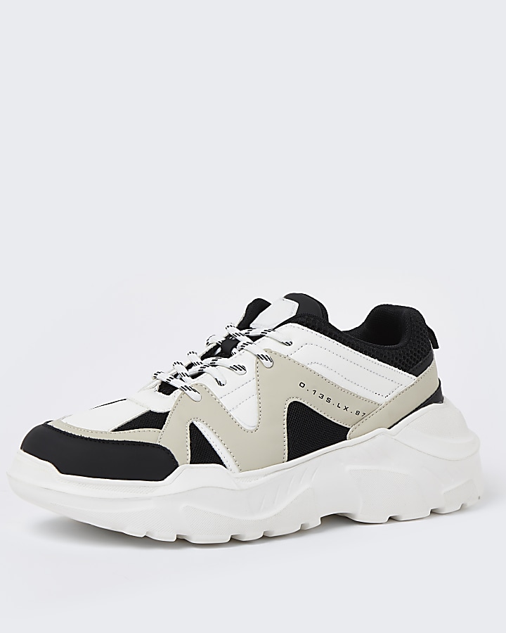 Stone caged chunky trainers