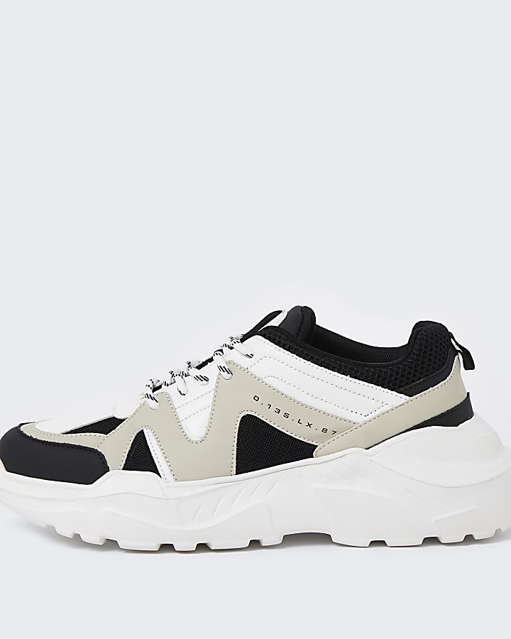 Stone caged chunky trainers