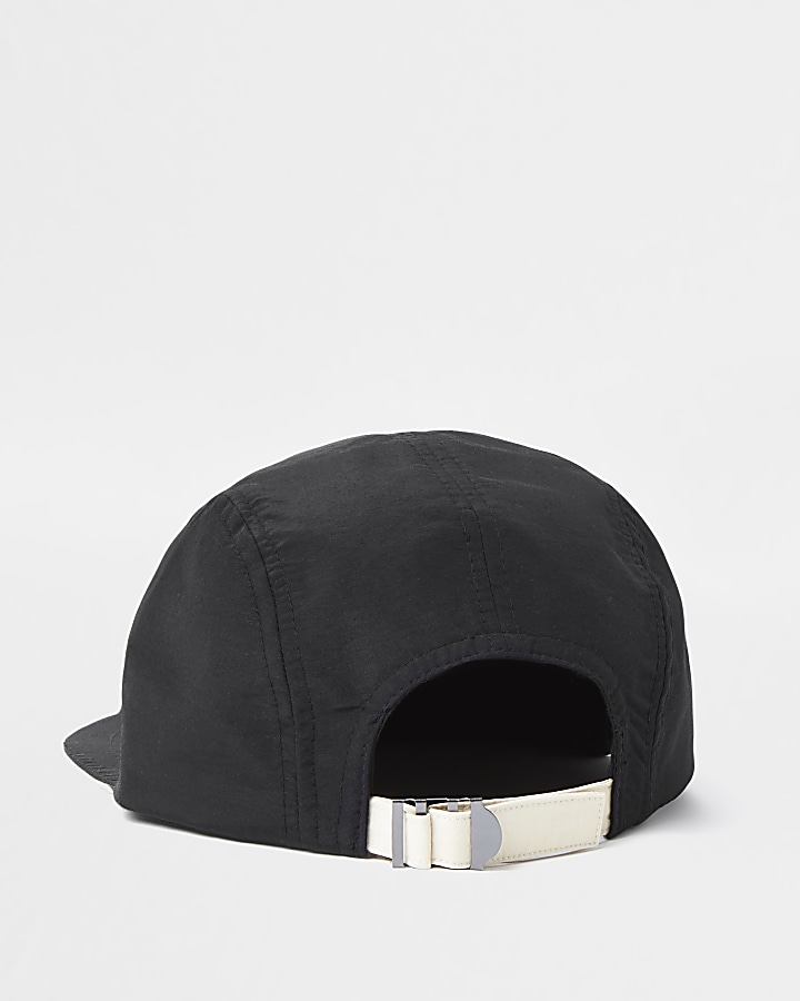 Black RR flat cap