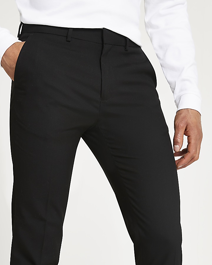 Black multipack of 2 skinny trousers