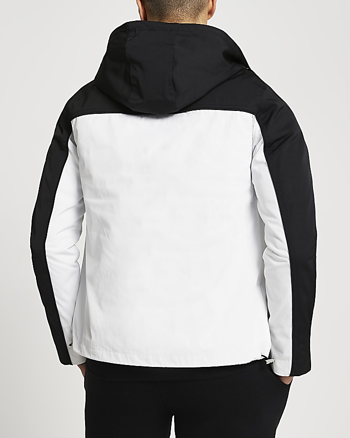 MCMLX white colour block jacket