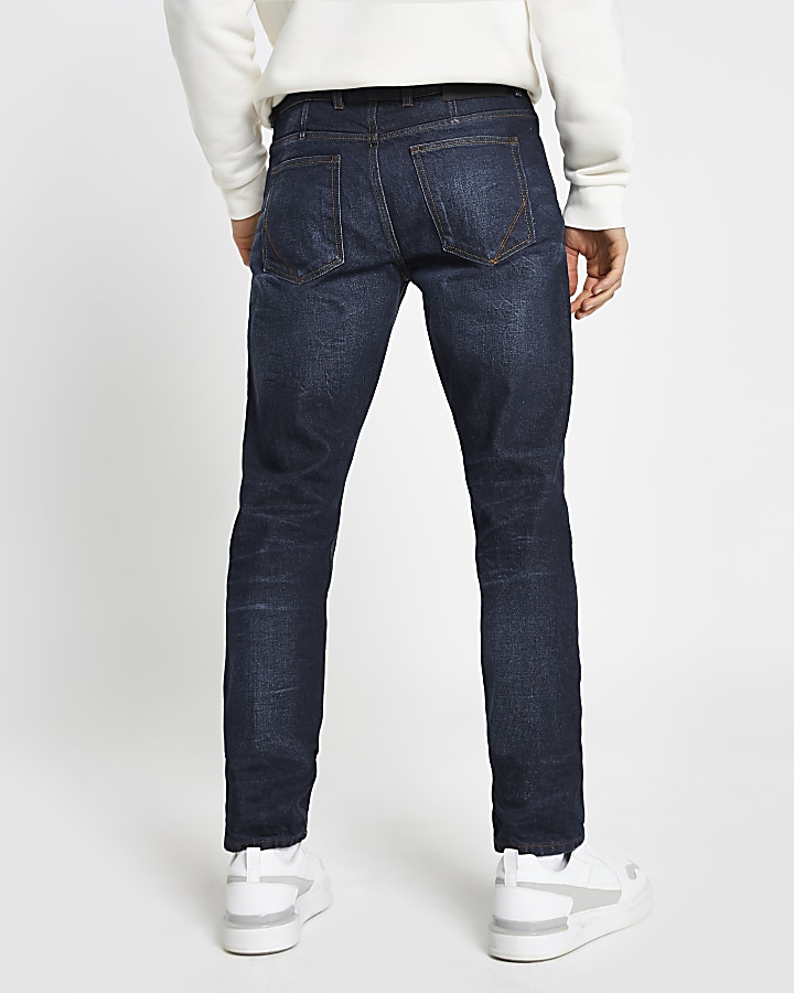 Dark blue slim-skinny fit jeans