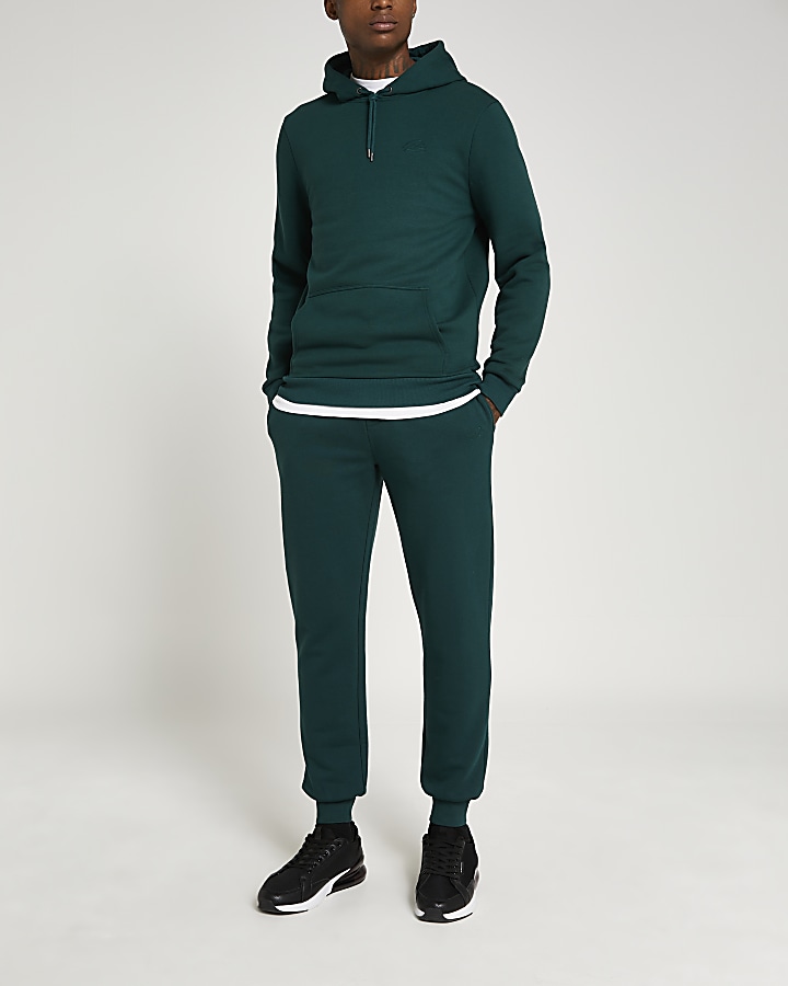 Green RI slim fit hoodie