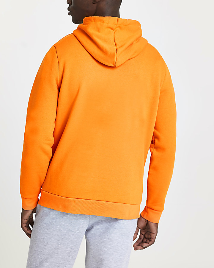 Orange RI slim fit hoodie