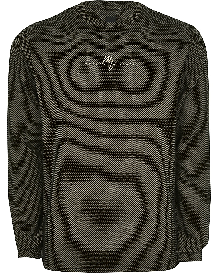 Maison Riviera black slim fit sweatshirt