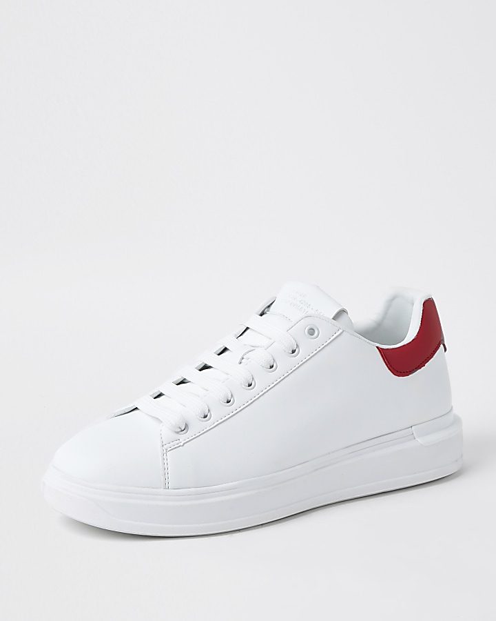 White red back tab trainers