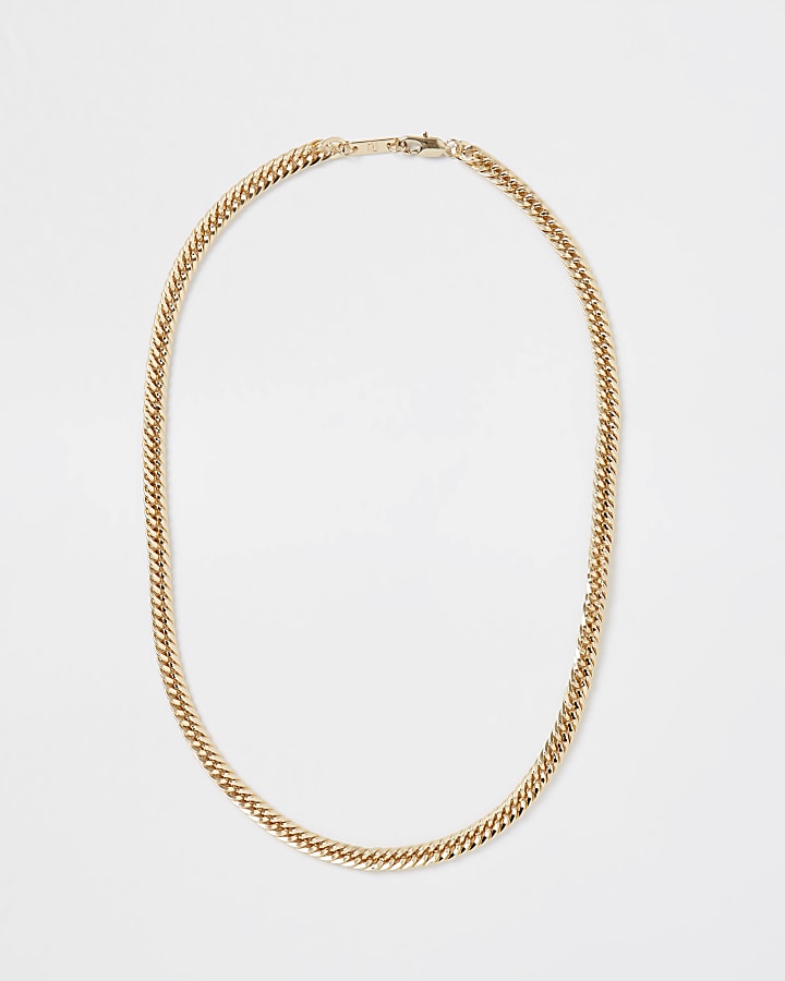 Gold RI chain necklace
