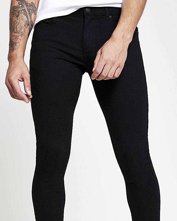 Black multipack of 2 super skinny fit jeans