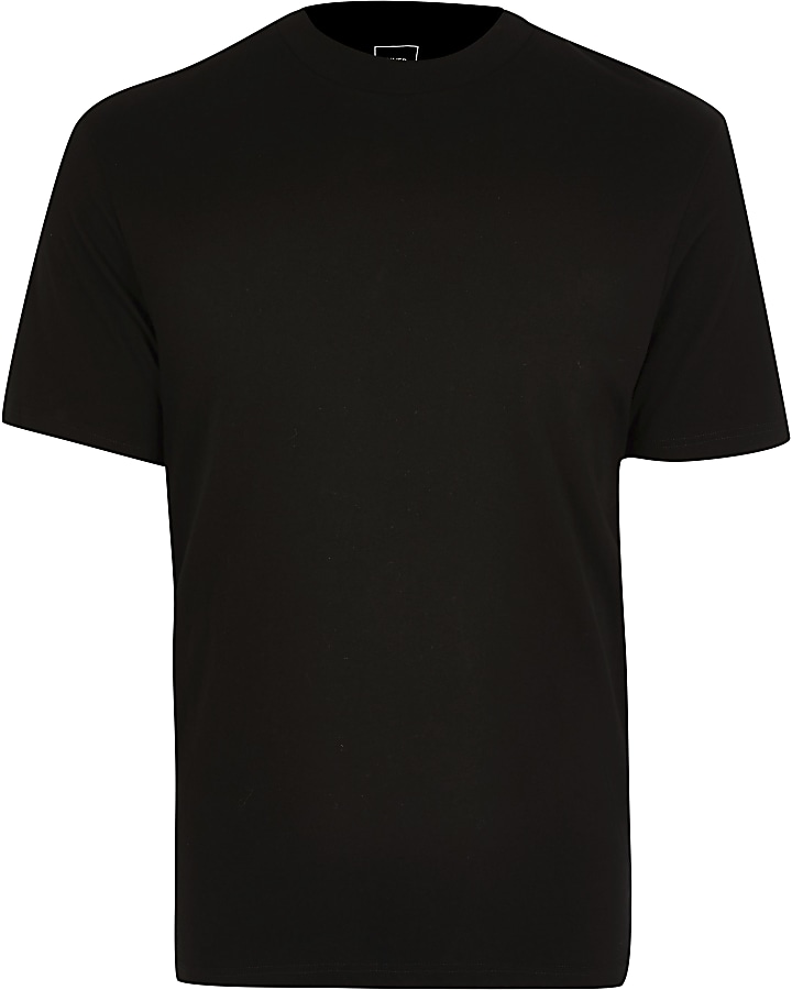 Big & Tall black short sleeve t-shirt