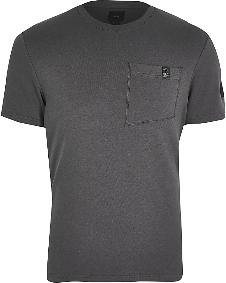 Prolific grey slim short sleeve t-shirt