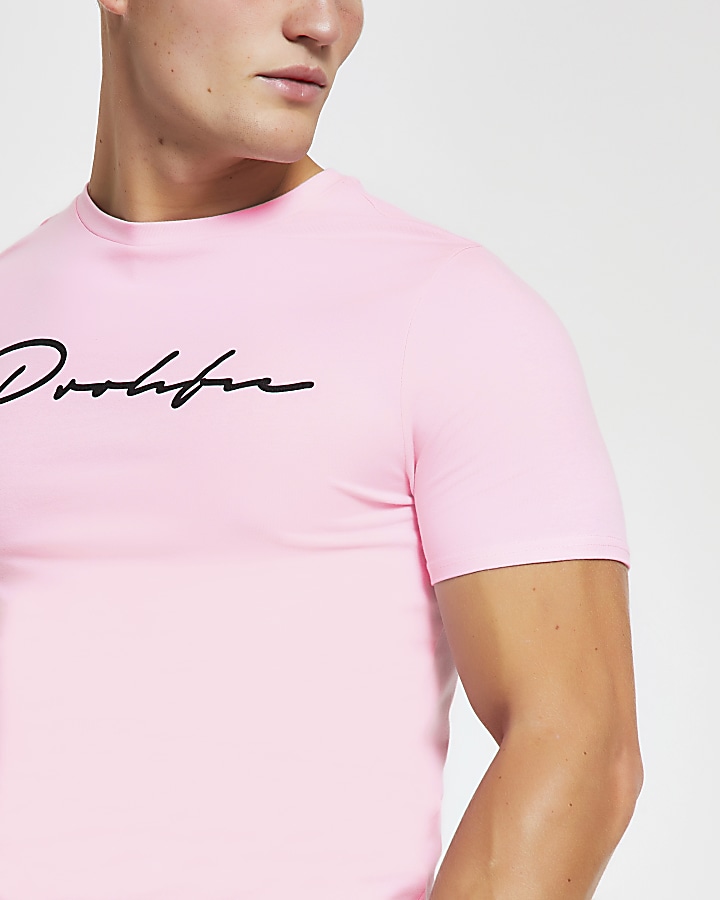Prolific pink slim fit t-shirt