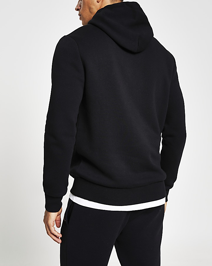 Prolific black slim fit hoodie