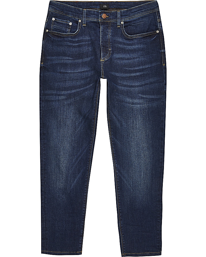 Dark blue Jimmy tapered fit jeans