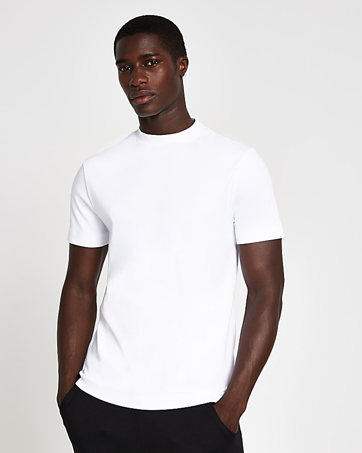 White premium slim fit t-shirt
