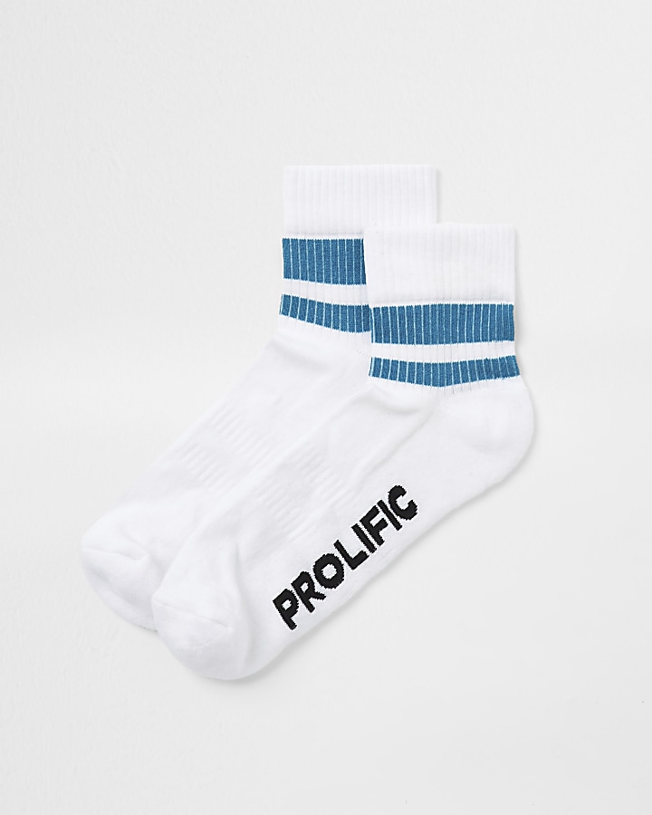 Prolific white tube sock