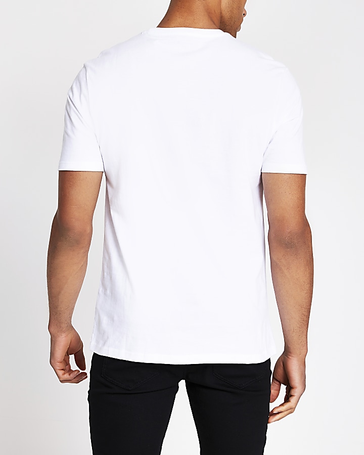 Prolific white short sleeve slim fit T-shirt