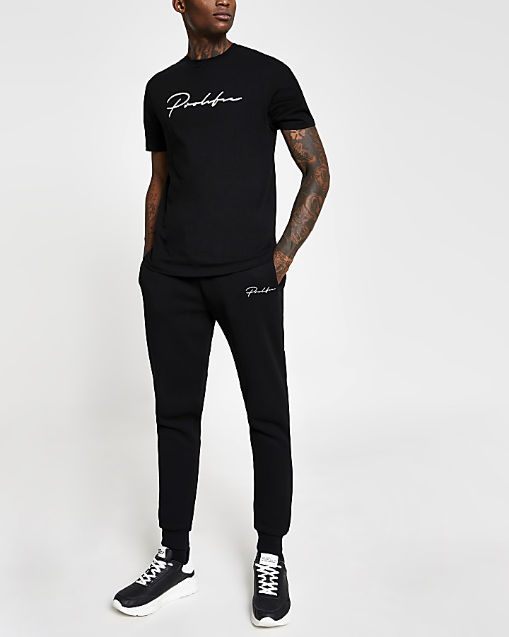 Prolific black short sleeve slim fit T-shirt