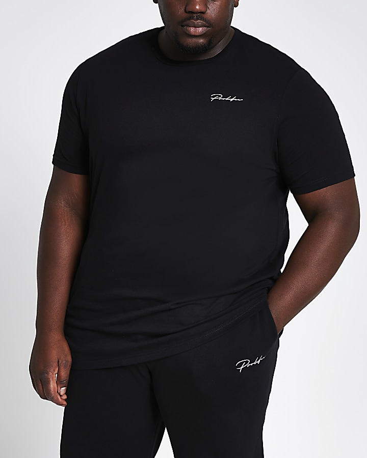 Big and Tall Prolific black slim fit T-shirt