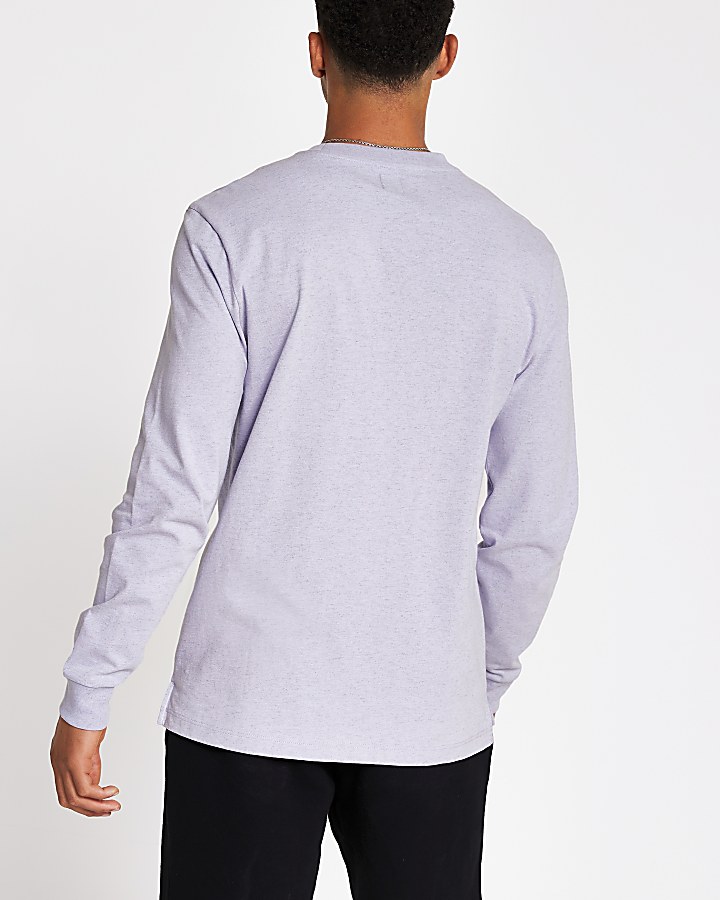 Purple DVSN long sleeve boxy fit T-shirt