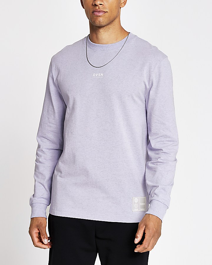 Purple DVSN long sleeve boxy fit T-shirt