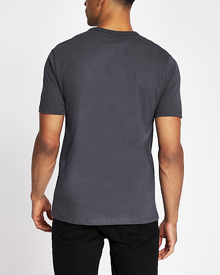 Prolific dark grey slim fit t-shirt