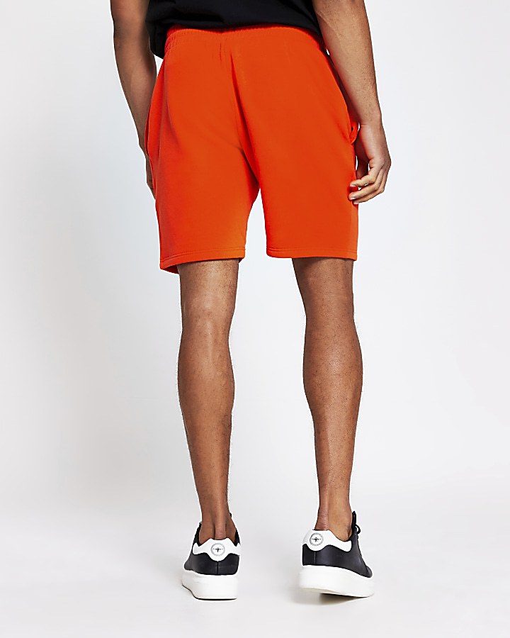 Prolific orange slim fit shorts