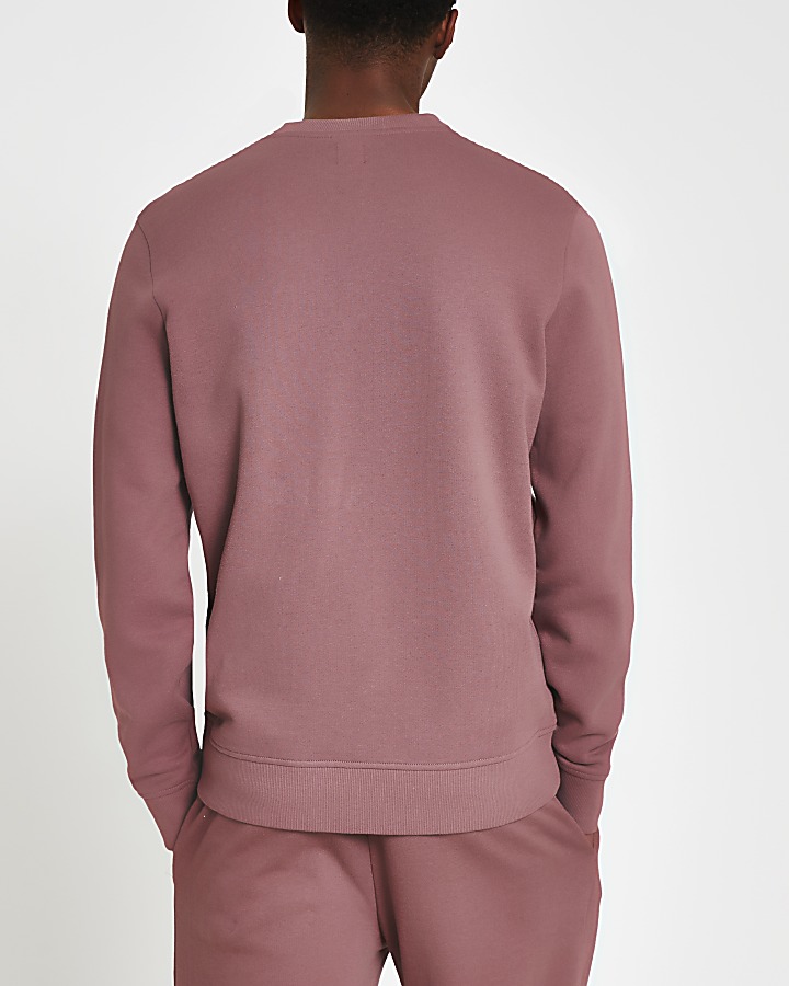 Prolific dark pink slim fit sweatshirt