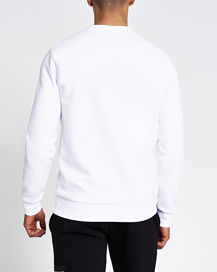 Maison Riviera white block sweatshirt