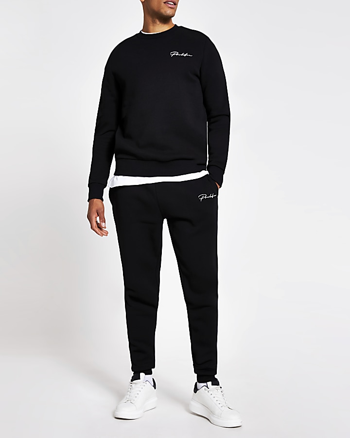 Prolific black regular fit sweatshirt