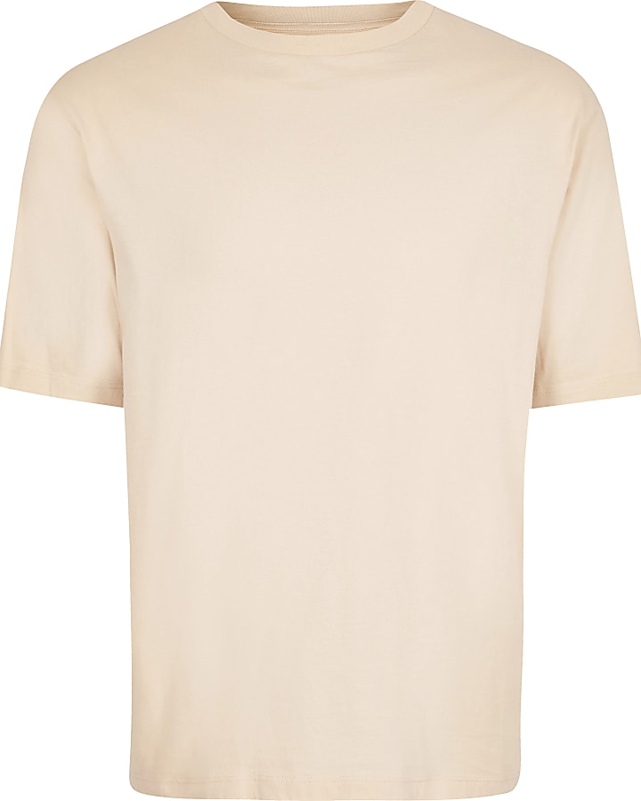 Ecru short sleeve oversized T-shirt