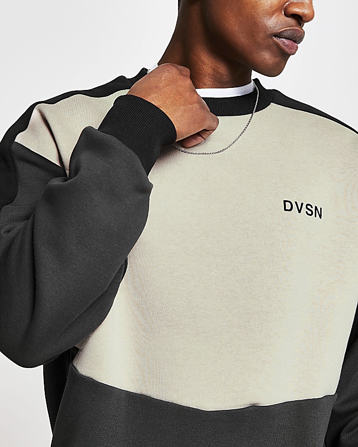 DVSN stone blocked regular fit sweatshirt