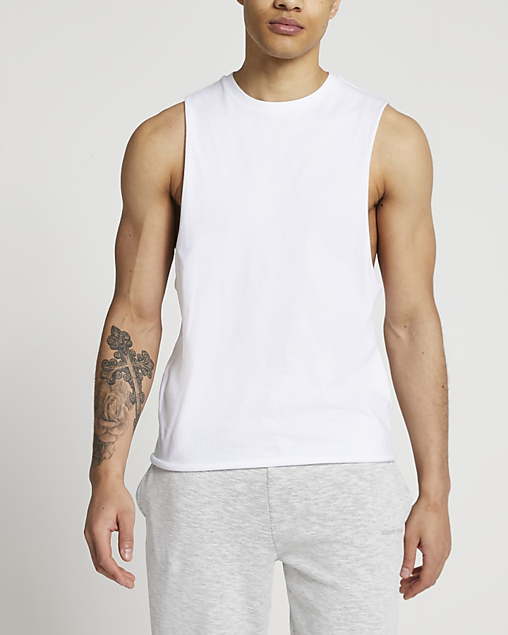 River island hot sale muscle fit vest