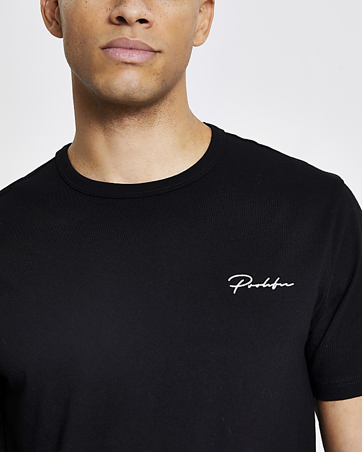 Prolific black slim fit short sleeve T-shirt