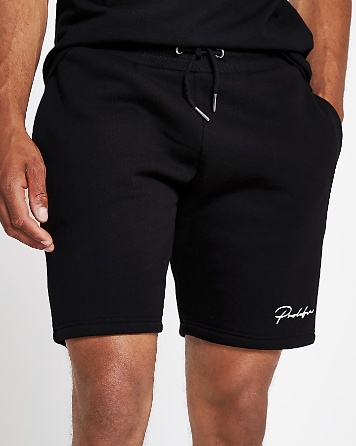 Prolific black slim fit shorts