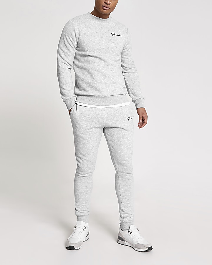 Prolific grey muscle fit sweatshirt