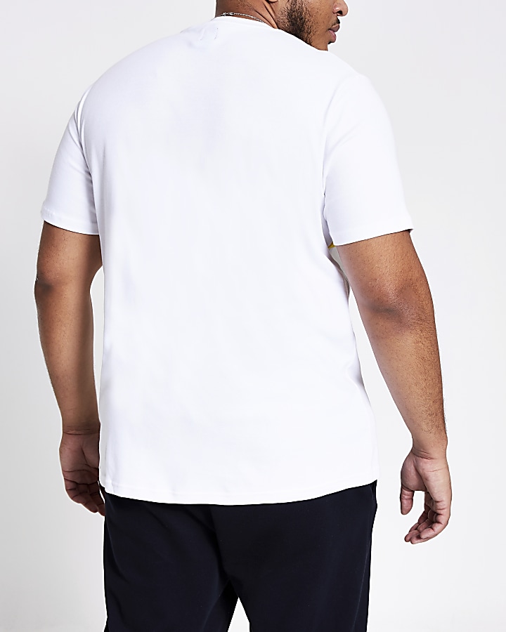 Big and Tall Prolific white block T-shirt