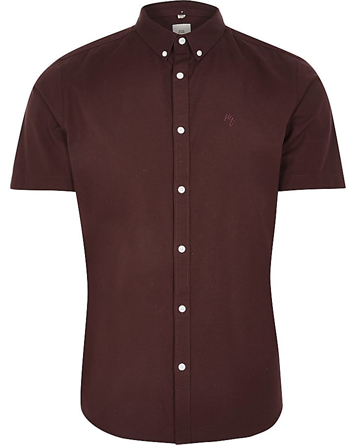 Big and Tall Red Maison Riviera Oxford shirt