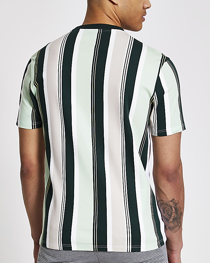Maison Riviera white striped slim fit T-shirt