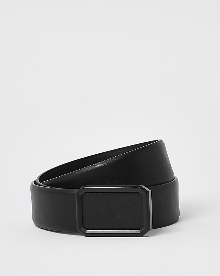 Black plated buckle belt