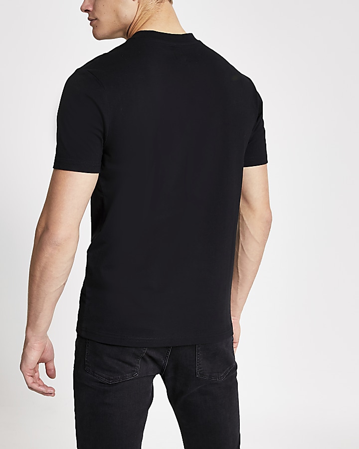 MCMLX black skull printed slim fit T-shirt