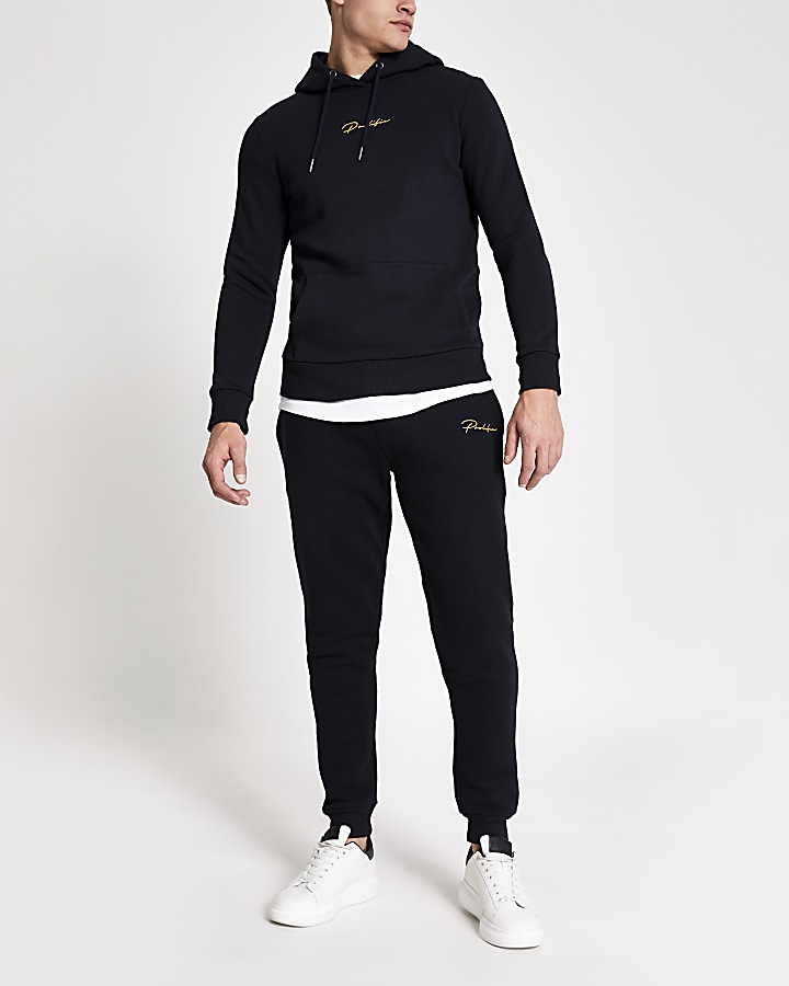 Prolific navy slim fit hoodie