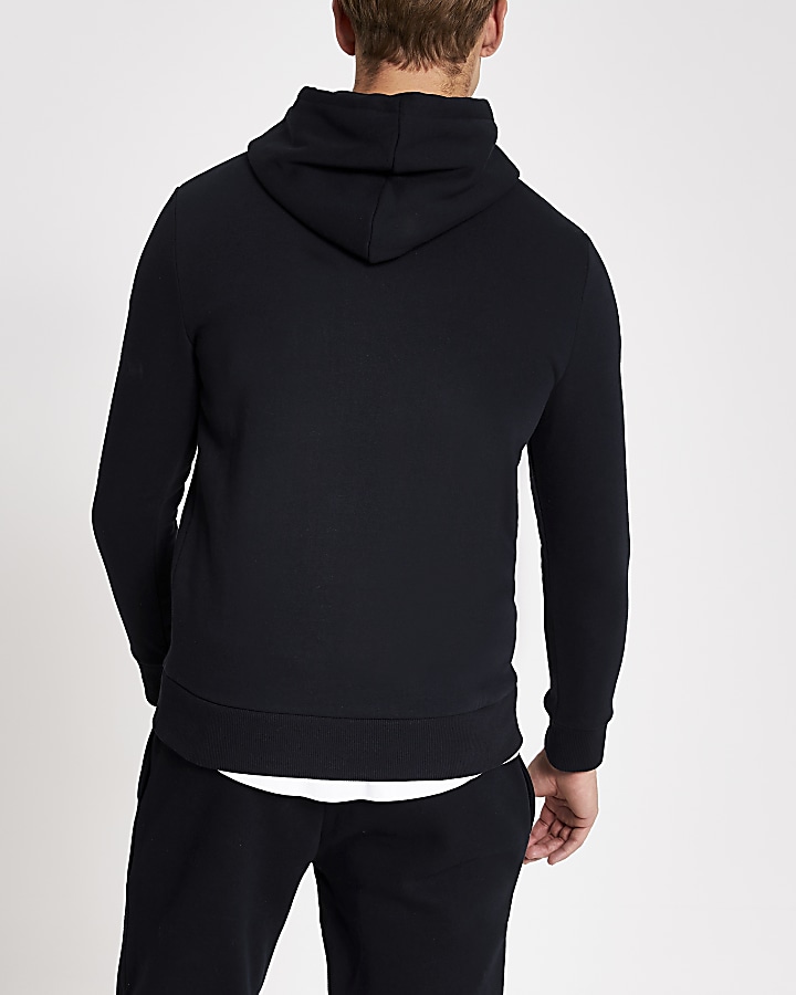 Prolific navy slim fit hoodie