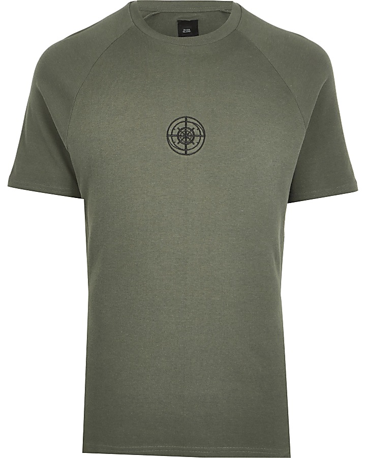 Concept khaki compass slim fit T-shirt