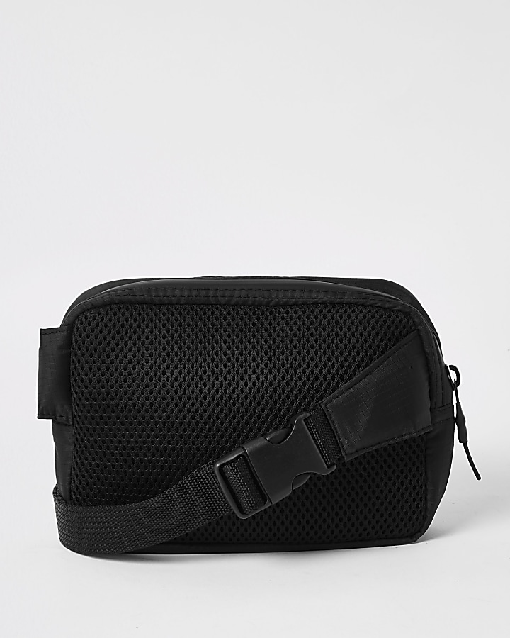 Concept back mesh cross body buckle bag