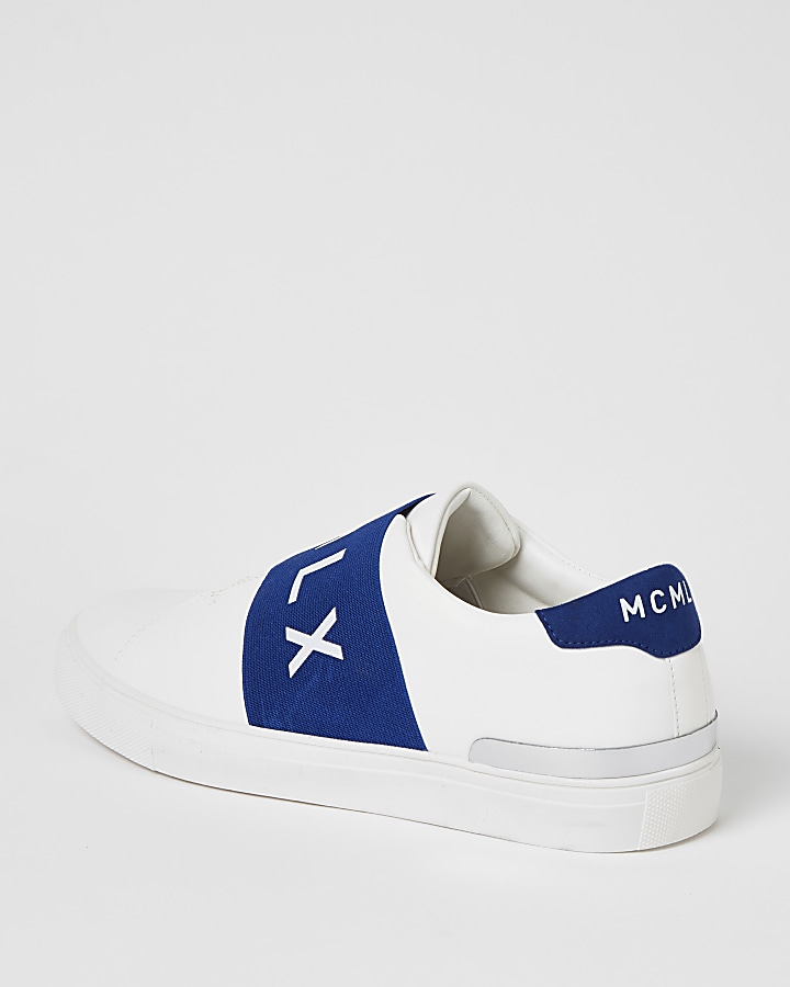 MCMCLX white elasticated trainers