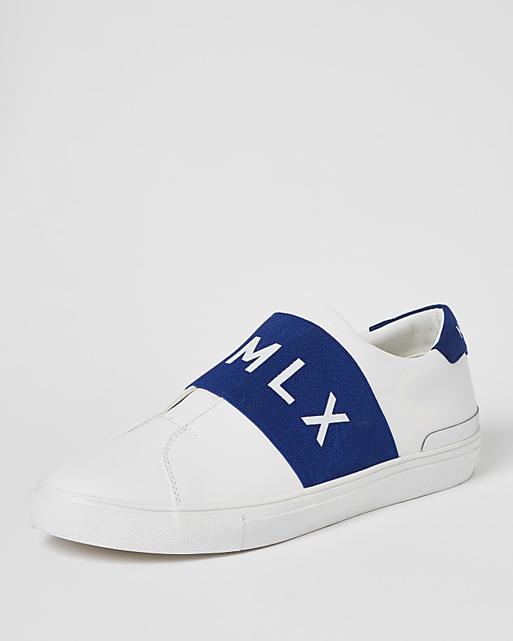 MCMCLX white elasticated trainers